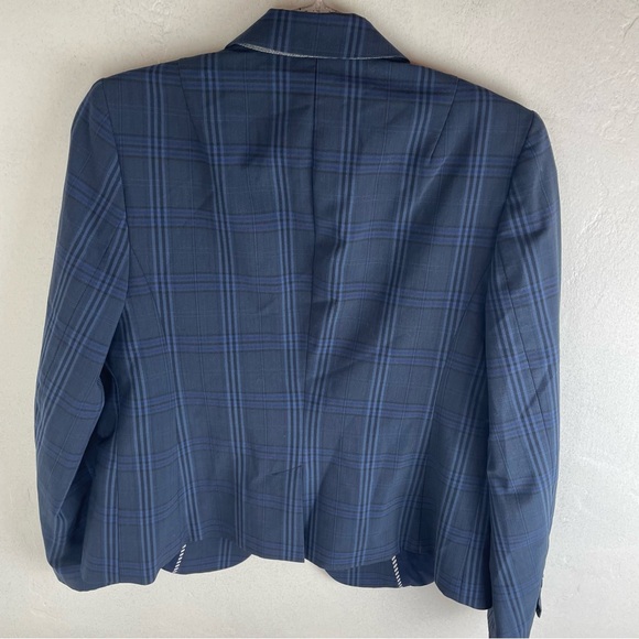 Banana Republic Dark Blue Checkered Blazer - Picture 5 of 5